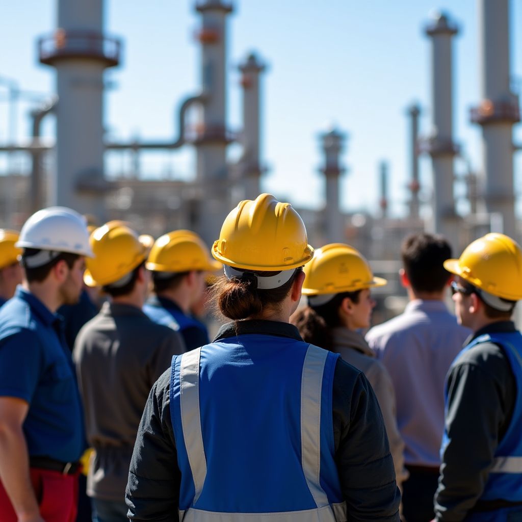 Visita técnica a refinería petrolera